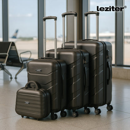 Valiză medie TravelLux Max cu hardtop 68x45x25 cm neagră