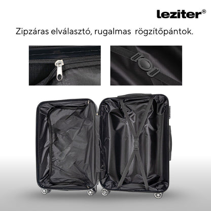 Valiză medie TravelLux Max cu hardtop 68x45x25 cm neagră