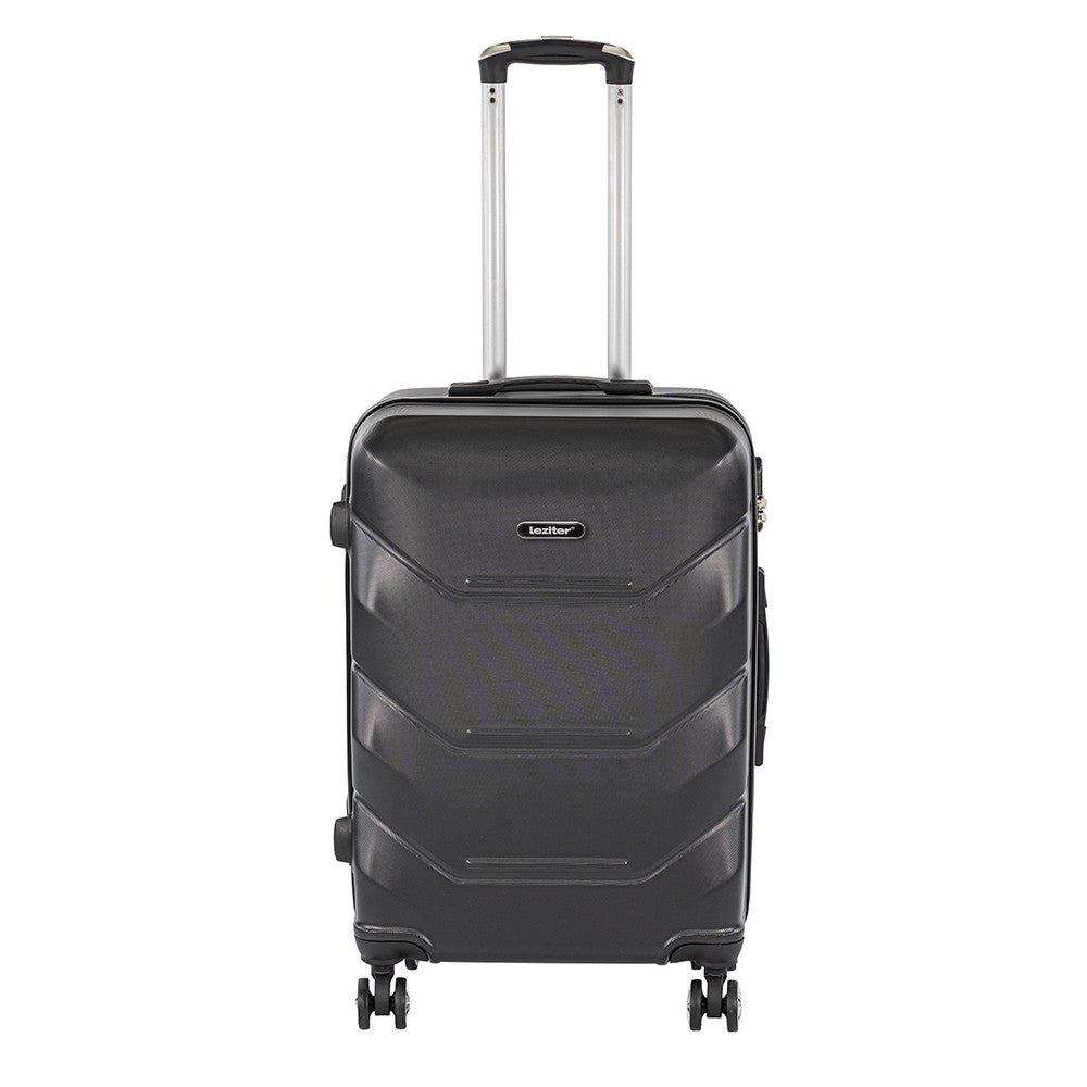 Valiză medie TravelLux Max cu hardtop 68x45x25 cm neagră