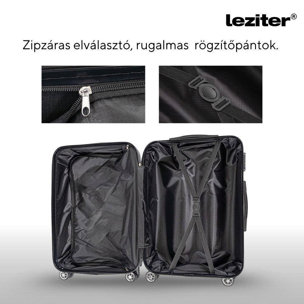 Valiză mare TravelLux Max cu hardtop 76x50x29 cm neagră