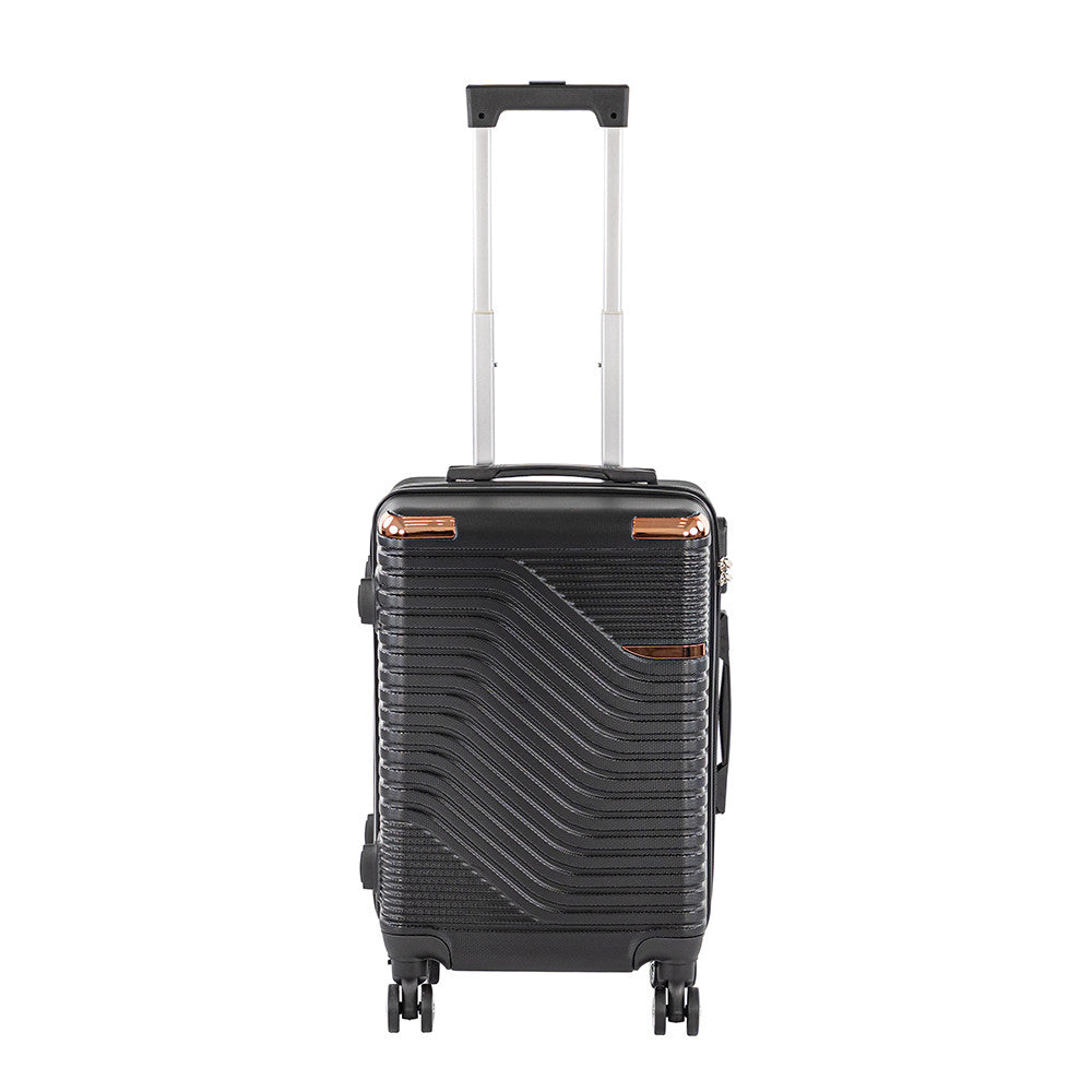 Valiză de cabină TravelLux Urban cu hard top și roți detașabile 50x40x20 cm neagră