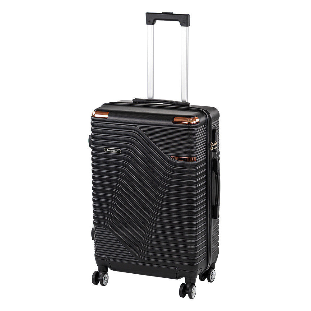 Valiză medie TravelLux Urban cu hardtop 68x45x25 cm neagră