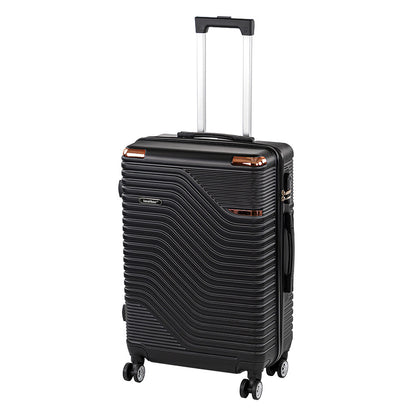 Valiză medie TravelLux Urban cu hardtop 68x45x25 cm neagră