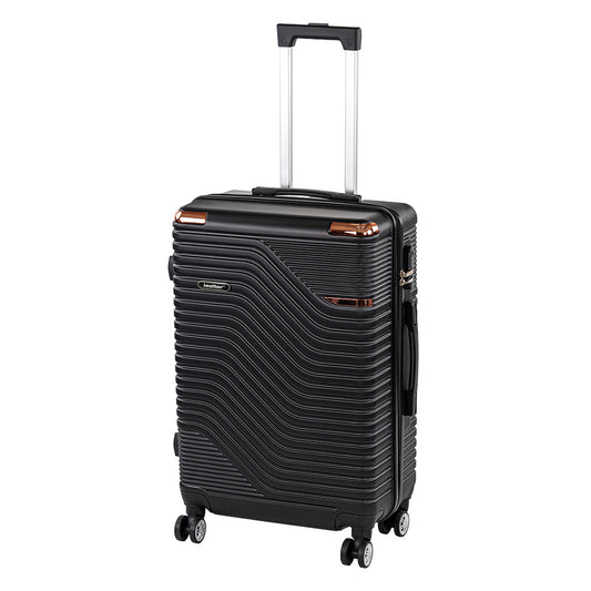 Valiză medie TravelLux Urban cu hardtop 68x45x25 cm neagră