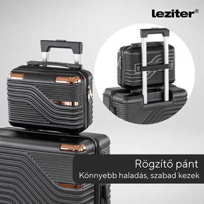 Valiză medie TravelLux Urban cu hardtop 68x45x25 cm neagră