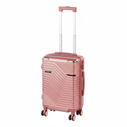 Valiză de cabină TravelLux Urban cu hard top și roți detașabile 50x40x20 cm roz somon