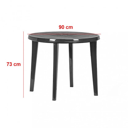 Set mobilier de grădină Bonaire 4+1, culoare grafit
