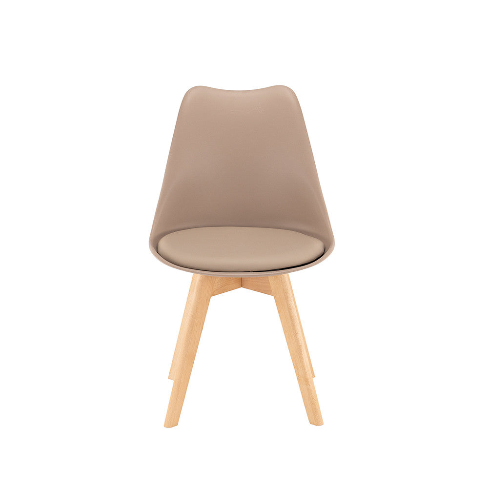 Set de 6 scaune de masă Silla bej