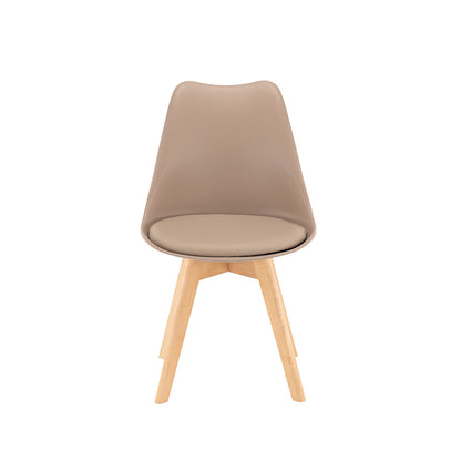Set de 6 scaune de masă Silla bej