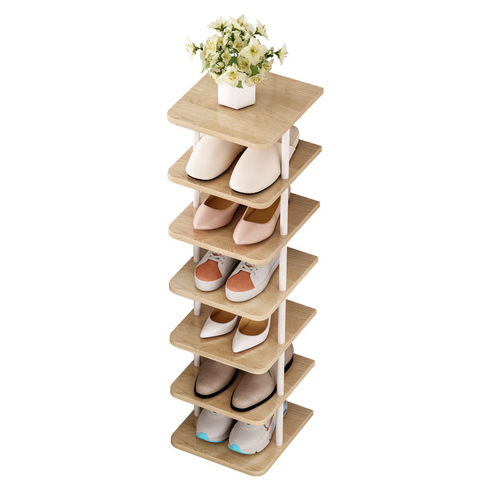 Raft multifuncţional, alb/stejar deschis, ETUDA TIP 1