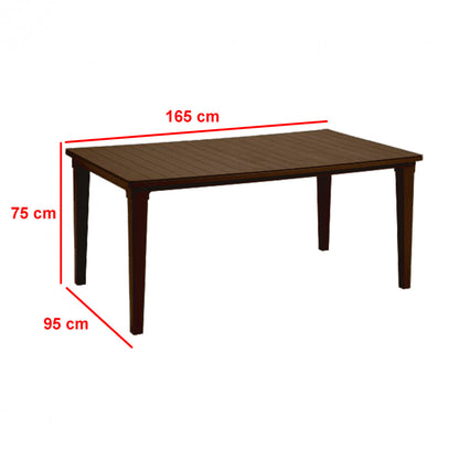 Set de mobilier de grădină Futura 4+1, maro