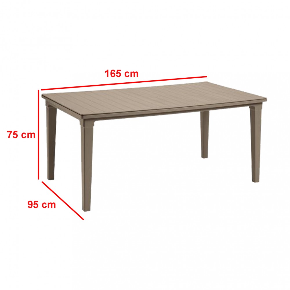 Set de mobilier de grădină Futura 4+1 în culoarea cappuccino