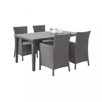 Set de mobilier de grădină Futura 4+1 în culoarea grafit