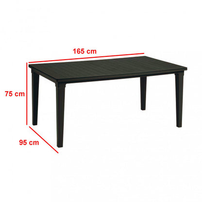 Set de mobilier de grădină Futura 6+1 maro