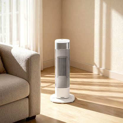 Ventilator coloană electric de răcire-încălzire Alizee 1000W / 2000W cromat
