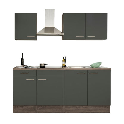 Mobilă de bucătărie Yorki 210, corp din stejar Yorki, cu față antracit satinat