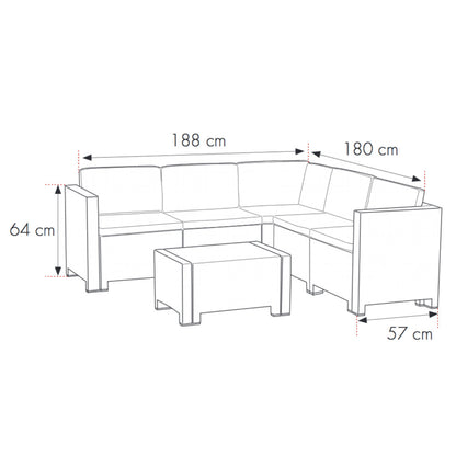 Set de mobilier de grădină City Corner