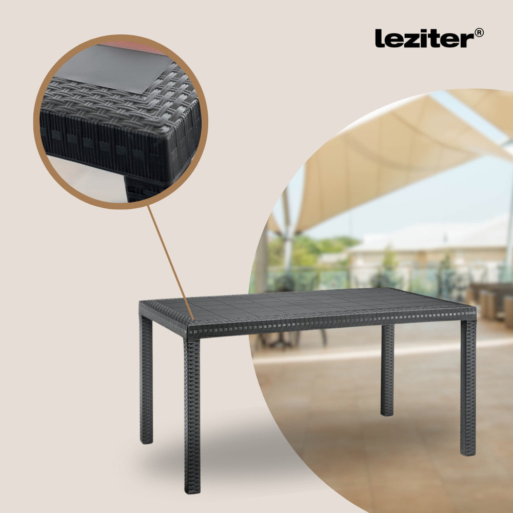 Set mobilier de grădină Hellma 6+1, grafit