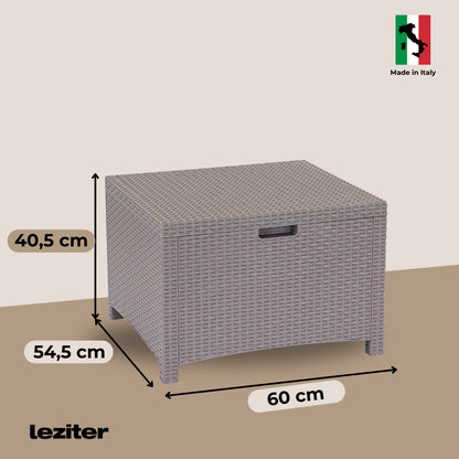 Set de mobilier de grădină Venus Big cu 6 locuri, maro