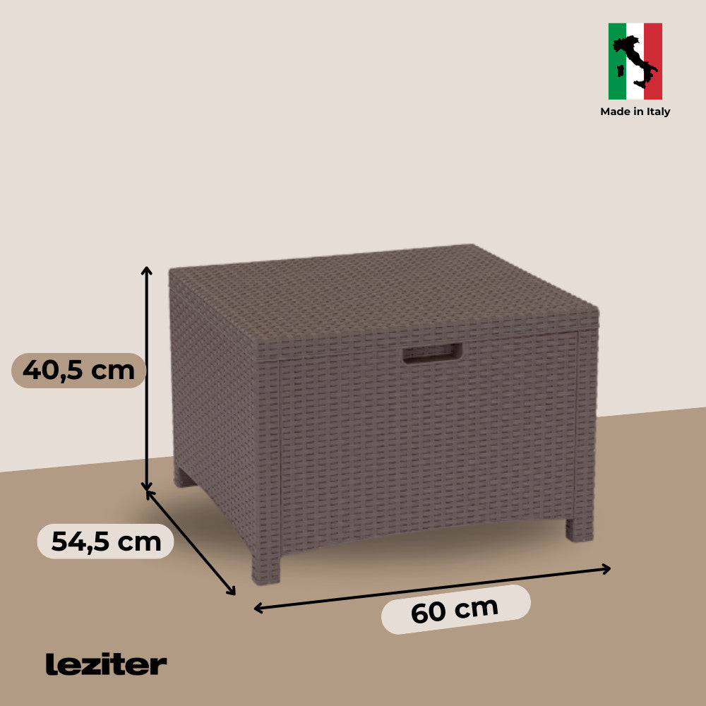 Set de mobilier de grădină Venus cu 4 locuri, maro