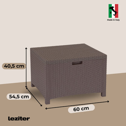 Set de mobilier de grădină Venus cu 4 locuri, maro