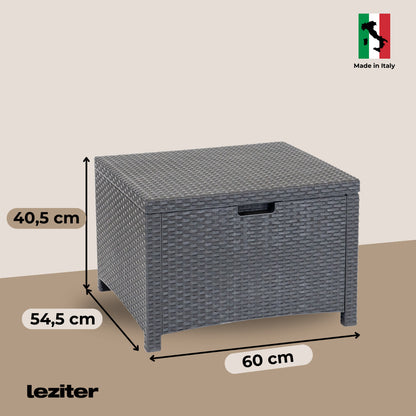 Set de mobilier de grădină Venus cu 4 locuri, grafit