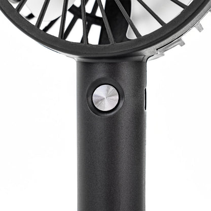 Ventilator portabil USB Galar cu suport, 4 W, 1200 mAh, negru