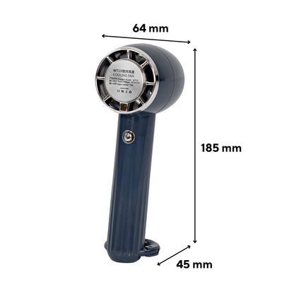 Ventilator portabil USB Rico, 5 W, 2000 mAh, negru