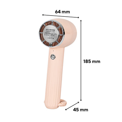 Ventilator portabil USB Rico, 5 W, 2000 mAh, roz