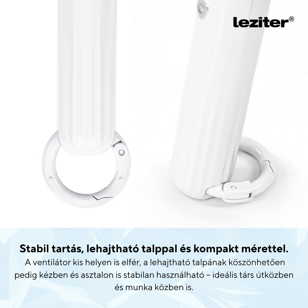 Ventilator portabil USB Rico, 5 W, 2000 mAh, alb