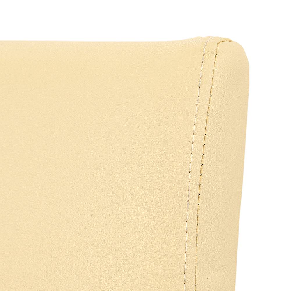 Scaun de sufragerie din piele Kelly, bej
