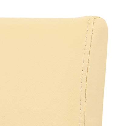 Scaun de sufragerie din piele Kelly, bej