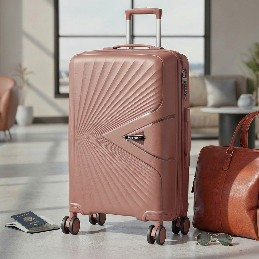 Set valize cu rotile TraveLux Endure II roz piersică