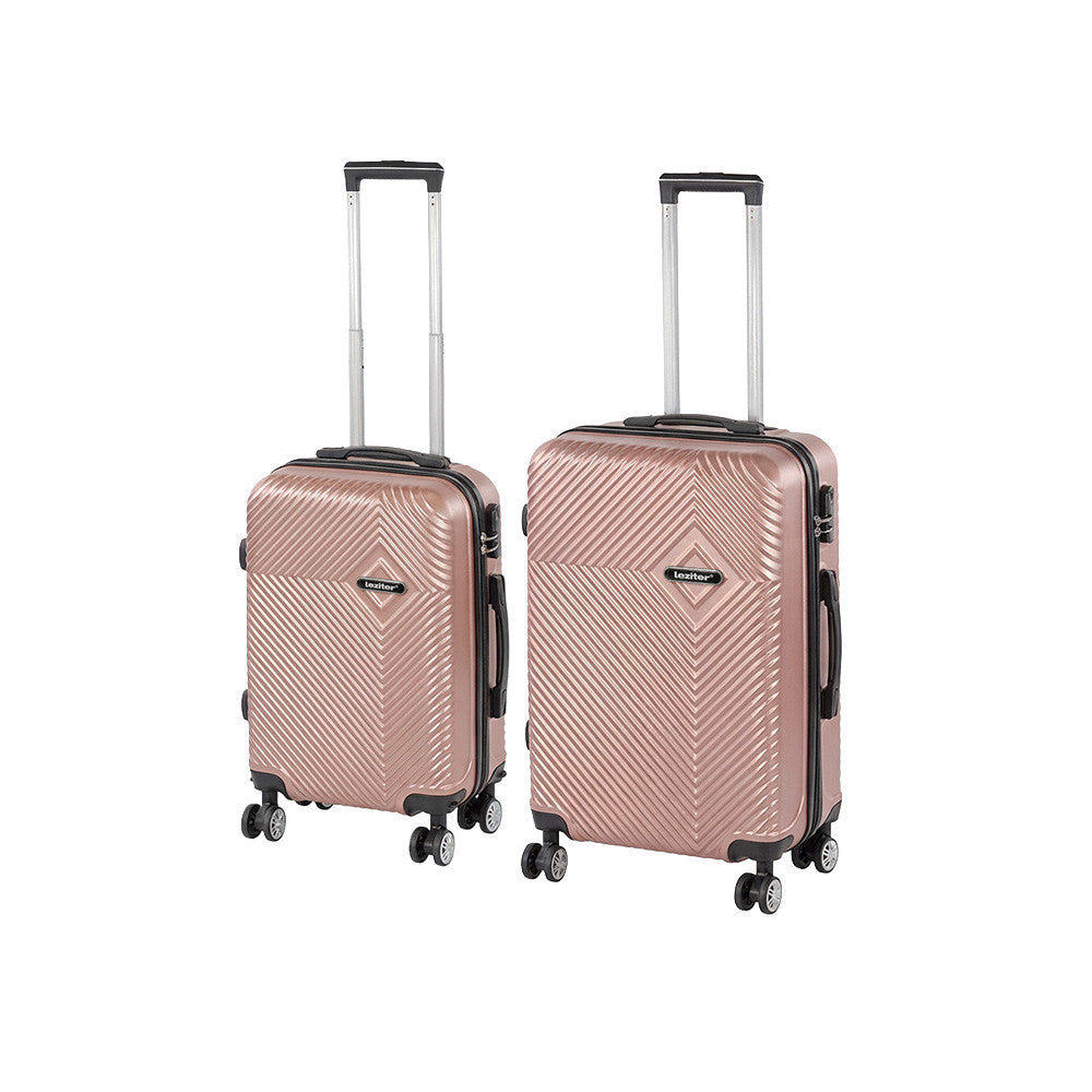 Set valize cu rotile Travelux Pro IX, auriu-roșu