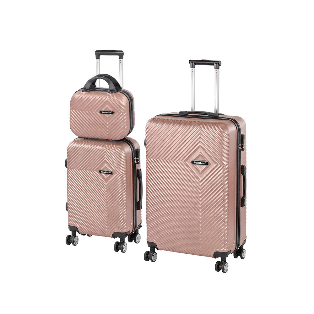 Set valize cu rotile Travelux Pro XVI, auriu-roșu