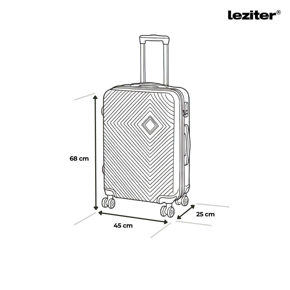 Set valize cu rotile Travelux Pro XXI, auriu-roșu