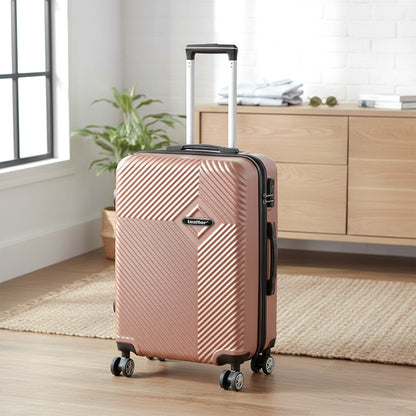 Set valize cu rotile Travelux Pro XXIV, auriu-roșu