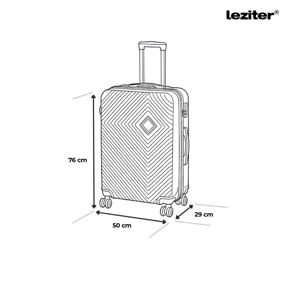 Set valize cu rotile TraveLux Pro XXV, auriu-roșu