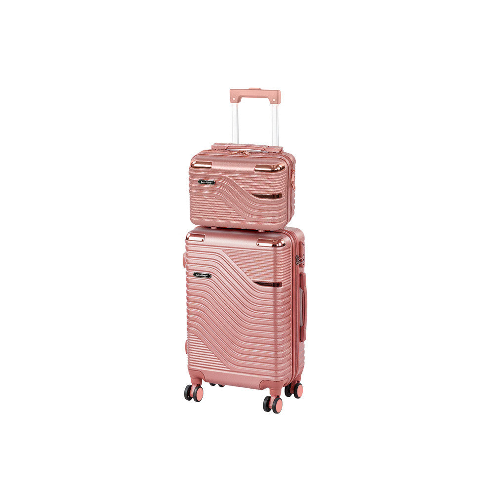 Set de valiză cu rotile Travelux Urban III roz somon
