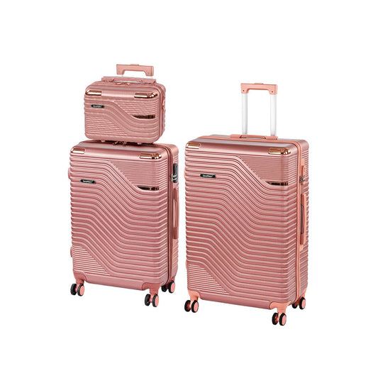 Set valize cu rotile TravelLux Urban XVII roz somon