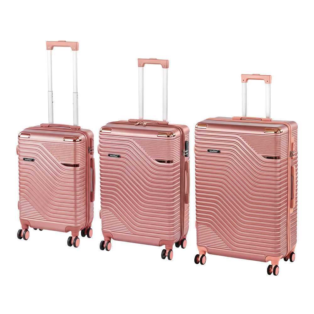 Set de valiză cu rotile Travelux Urban XXI roz somon