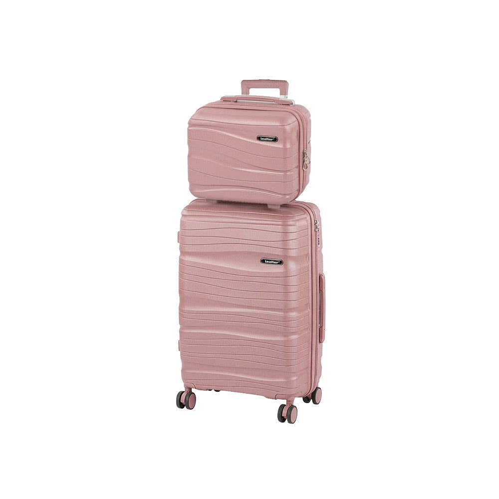 Set de valize cu rotile TraveLux Voyager III roz mov