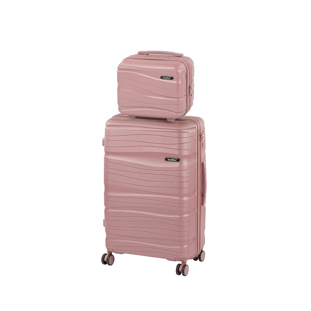 Set de valiză cu rotile TraveLux Voyager IV roz mov