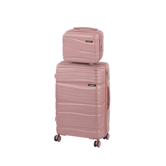 Set de valiză cu rotile TraveLux Voyager IV roz mov