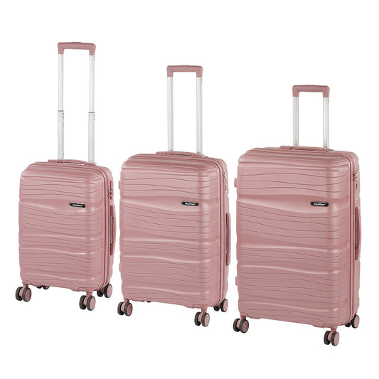 Set de valize cu rotile TraveLux Voyager XI roz mov