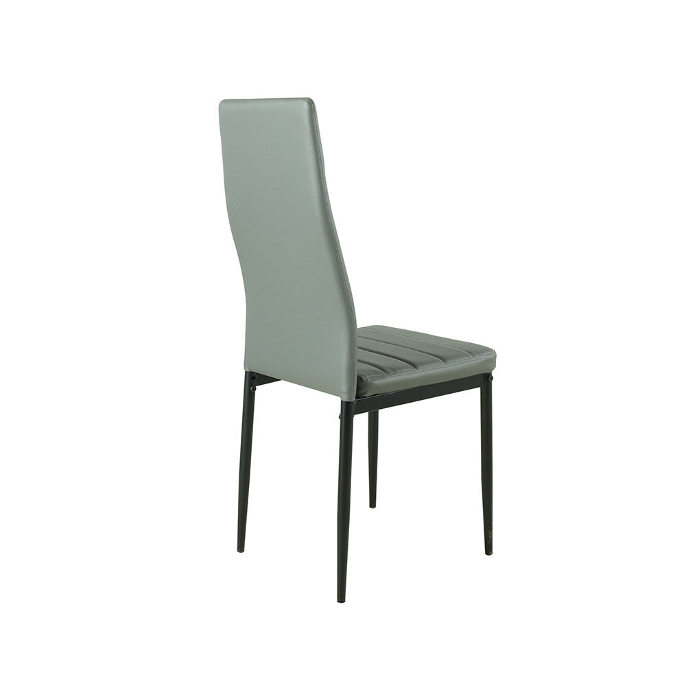 Set de masă Mezza 4+1 gri-negru
