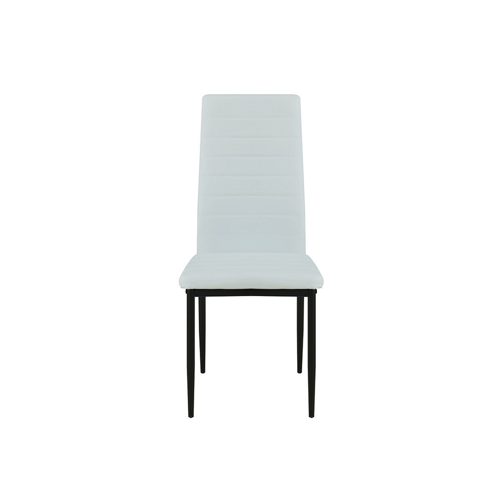 Set de masă Mezza 4+1 alb-negru