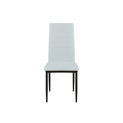 Set de masă Mezza 4+1 alb-negru