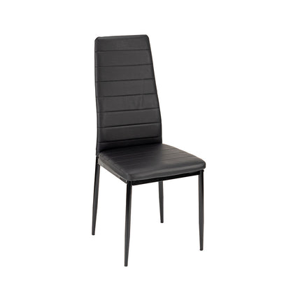 Set de masă Mezza 4+1 negru-negru