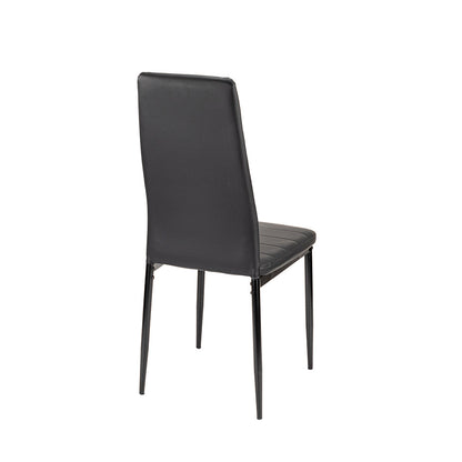 Set de masă Mezza 4+1 negru-negru